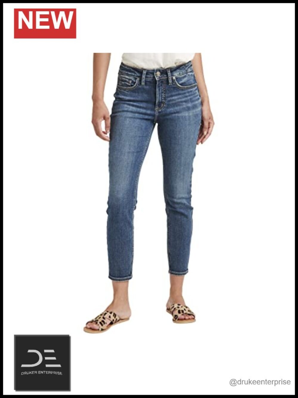 Suki Mid Rise Curvy Fit Skinny Crop Jeans for Women